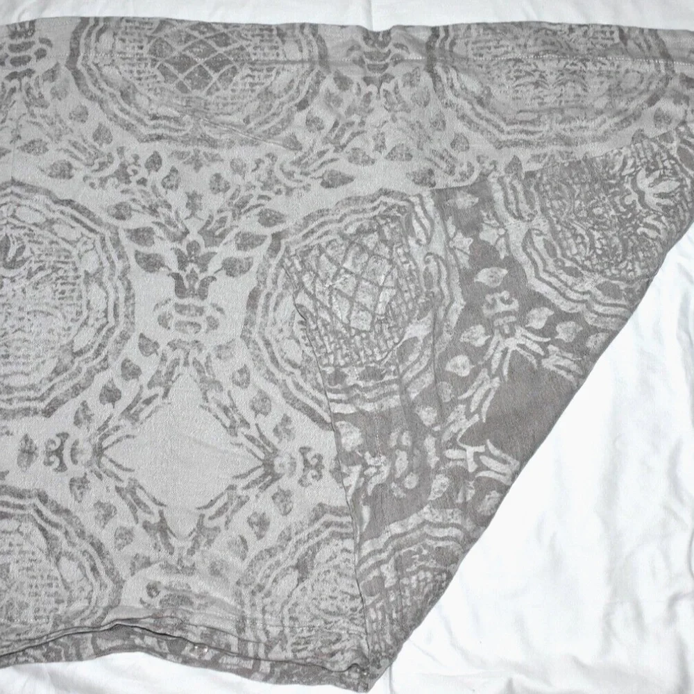 Restoration Hardware Castillo Medallion Linen Standard Pillow Sham Dune Morel